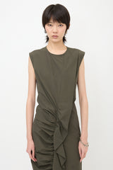 Sportmax Asymmetrical Ruched Dress
