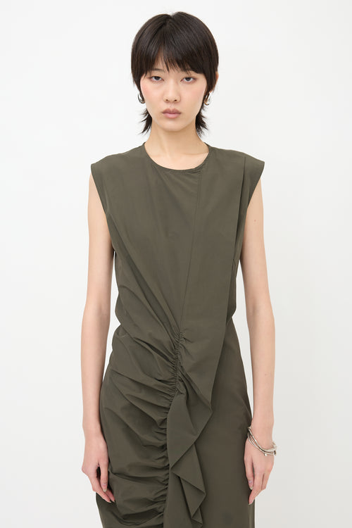 Sportmax Asymmetrical Ruched Dress