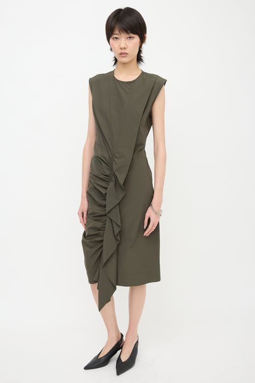 Sportmax Asymmetrical Ruched Dress