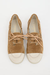 Chanel Suede CC Loafer Sneaker