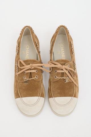 Chanel Suede CC Loafer Sneaker