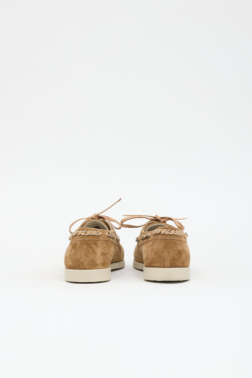 Chanel Suede CC Loafer Sneaker