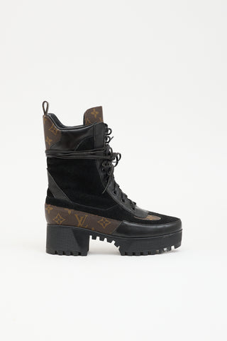 Louis Vuitton Laureate Monogram Combat Boot