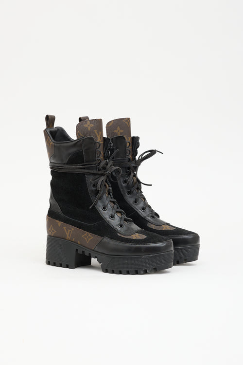 Louis Vuitton Laureate Monogram Combat Boot