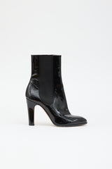 Chanel Patent CC Chelsea  Boot