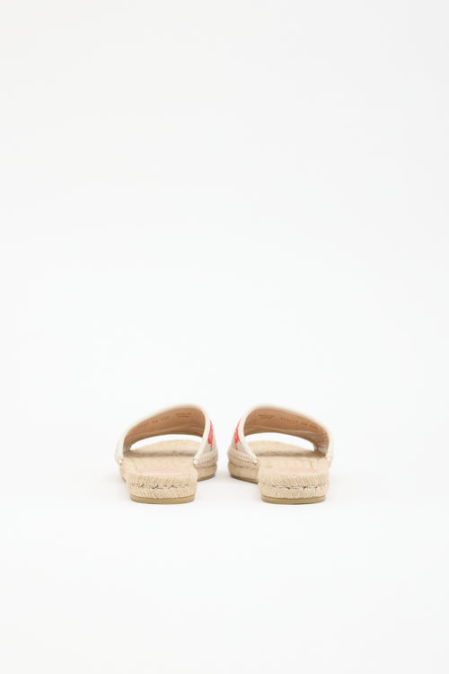 Gucci Leather GG Marmont Sandal
