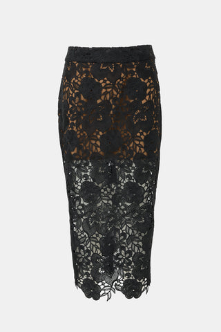 Smythe Guipure Lace Midi Skirt