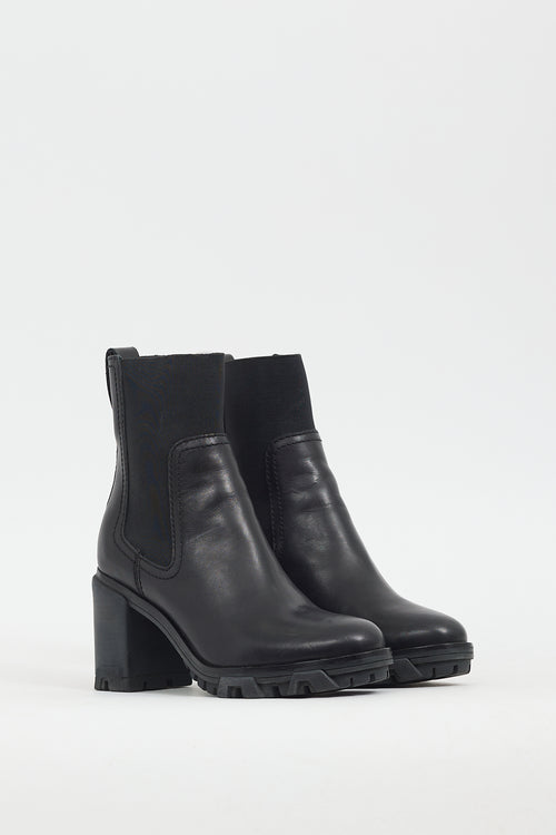 Rag & Bone Black Leather Shiloh Chelsea Boot