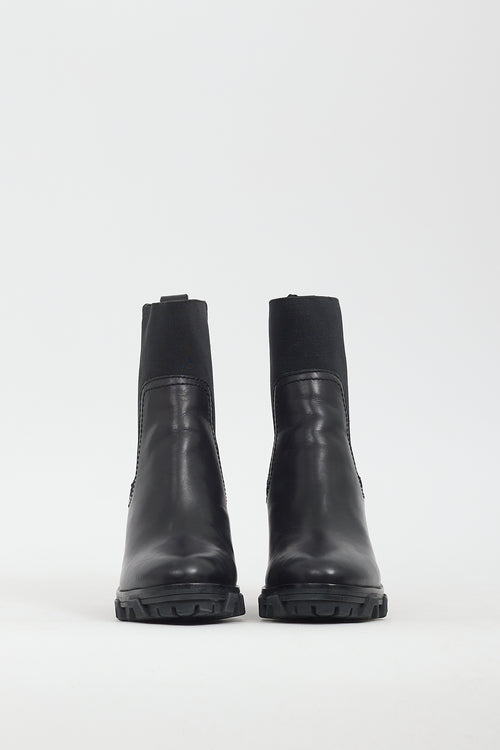 Rag & Bone Black Leather Shiloh Chelsea Boot