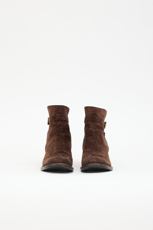 Prada Suede Ankle Boot