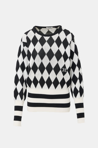 Celine Vintage Harlequin Triomphe Sweater