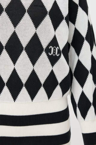 Celine Vintage Harlequin Triomphe Sweater