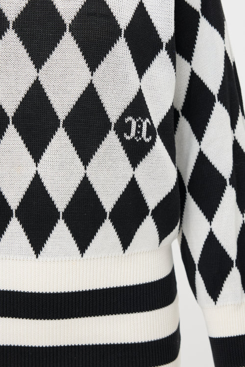 Celine Vintage Harlequin Triomphe Sweater