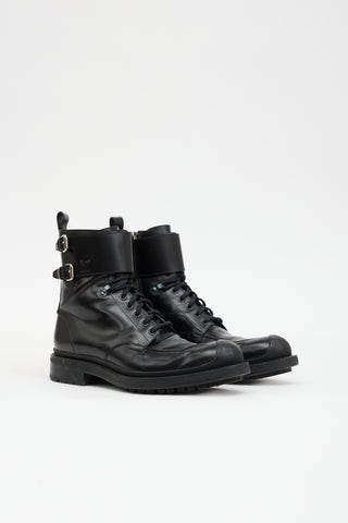 Louis Vuitton Leather Combat Boot