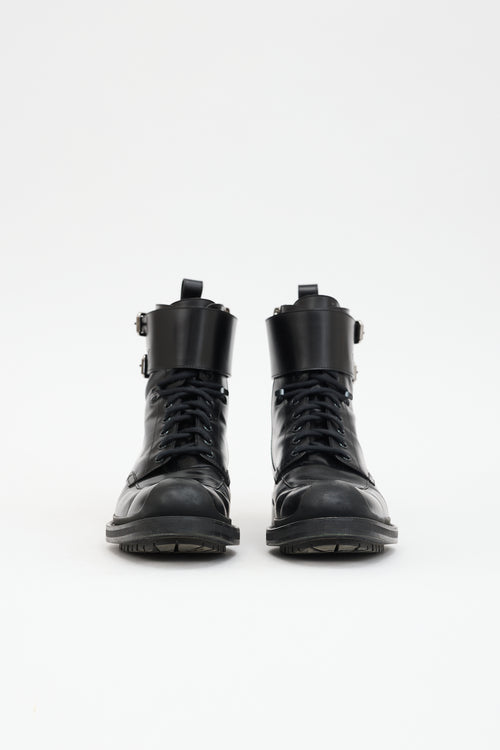 Louis Vuitton Leather Combat Boot