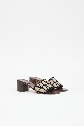 Valentino Toile Iconographe Vlogo Mule