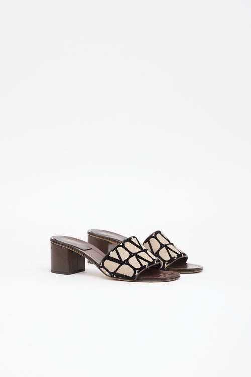 Valentino Toile Iconographe Vlogo Mule