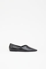 Toteme Leather Square Toe Flat