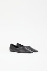 Toteme Leather Square Toe Flat
