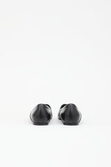 Toteme Leather Square Toe Flat