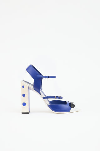 Fendi Leather Cutout Sandal