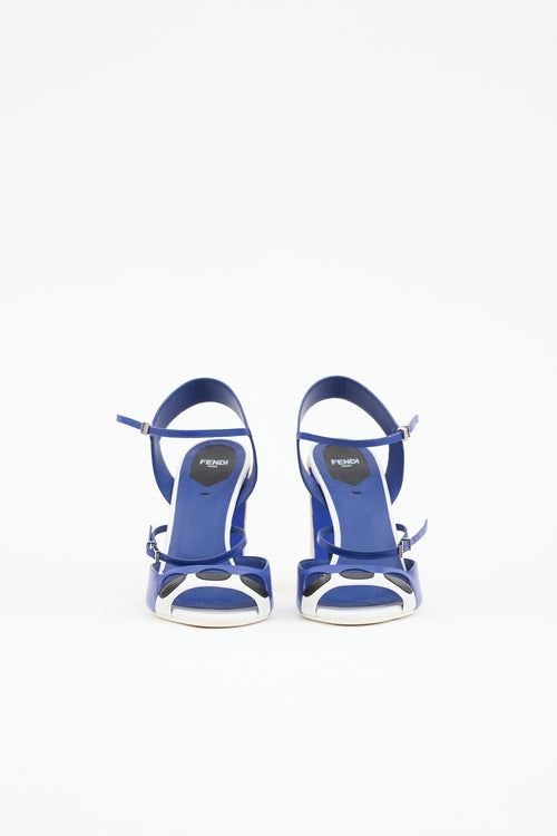 Fendi Leather Cutout Sandal