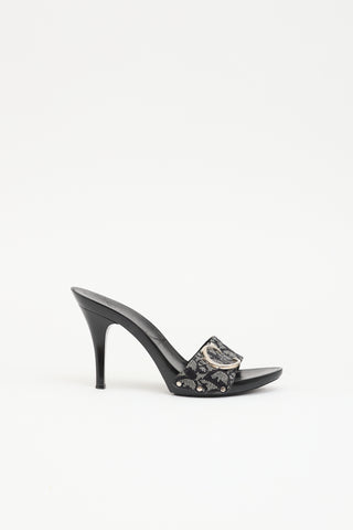 Dior SS 2001 Canvas Monogram Sandal