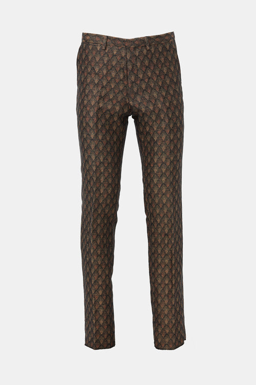 Dries Van Noten Linen Patterned Suit