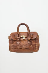 Gucci Leather Woven Bag