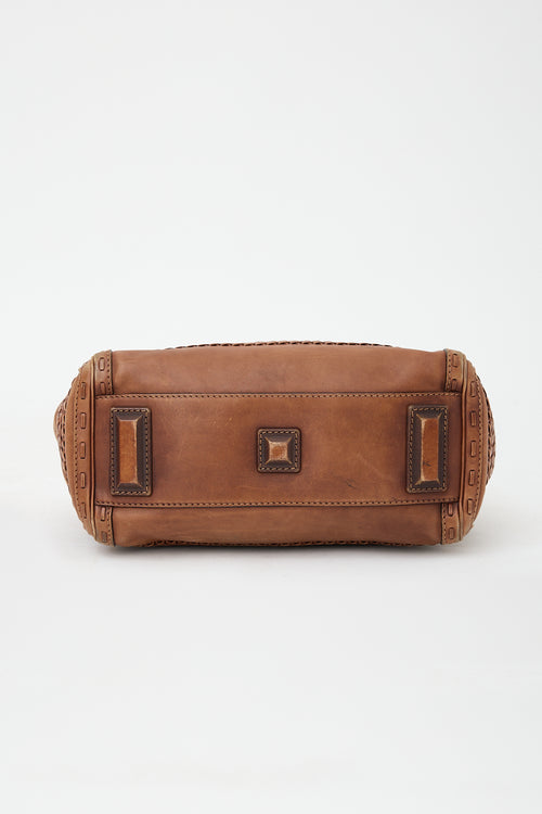 Gucci Leather Woven Bag