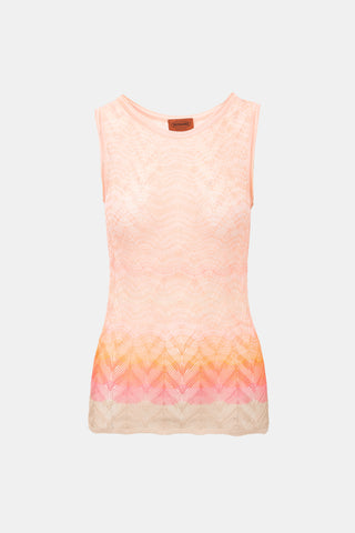 Missoni Pointelle Knit Gradient Tank Top