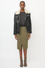 Isabel Marant Étoile Leather & Shearling Biker Jacket