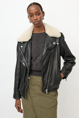 Isabel Marant Étoile Leather & Shearling Biker Jacket
