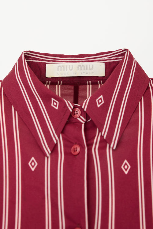 Miu Miu SS 1997 Printed Shirt