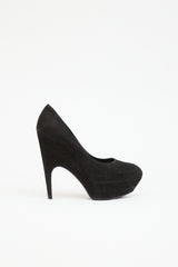 Saint Laurent Suede Platform Pump