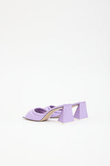 The Attico Satin Devon Padded Mule  Mule