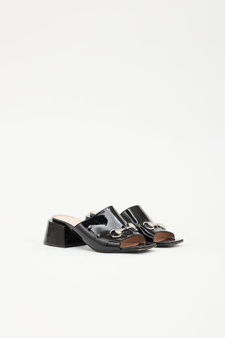 Gucci Patent Hardware Mule
