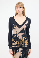 Jean Paul Gaultier FW 2000 Mesh & Printed Top