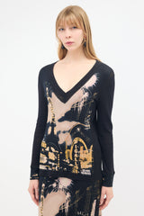Jean Paul Gaultier FW 2000 Mesh & Printed Top