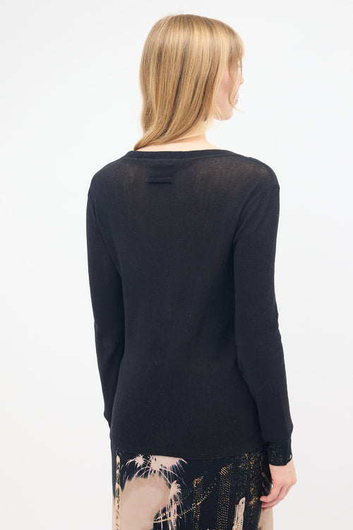 Jean Paul Gaultier FW 2000 Mesh & Printed Top