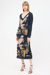 Jean Paul Gaultier FW 2000 Jersey Printed Skirt