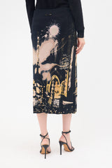 Jean Paul Gaultier FW 2000 Jersey Printed Skirt