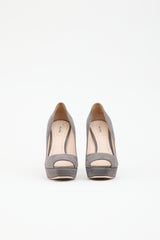 Miu Miu Suede Platform Pump