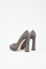 Miu Miu Suede Platform Pump