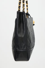 Chanel Vintage Quilted Leather Chain Tote Bag