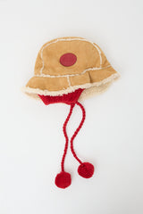 Gucci Shearling Tie Bucket Hat