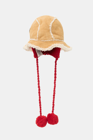 Gucci Shearling Tie Bucket Hat