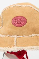 Gucci Shearling Tie Bucket Hat