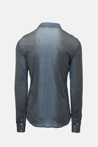 Roberto Cavalli Silk Jersey Printed Shirt