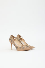 Jimmy Choo Suede Crystal Embellished Pump